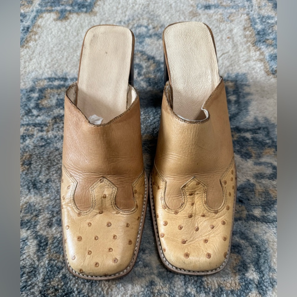 Unisa Tan Leather Heeled Boots Size 7.5